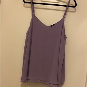 Torrid lavender chiffon cami